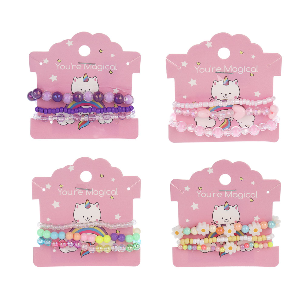 ЮНИLOOK Набор браслетов, 3 шт, 5,5 см, пластик, #6 - #6