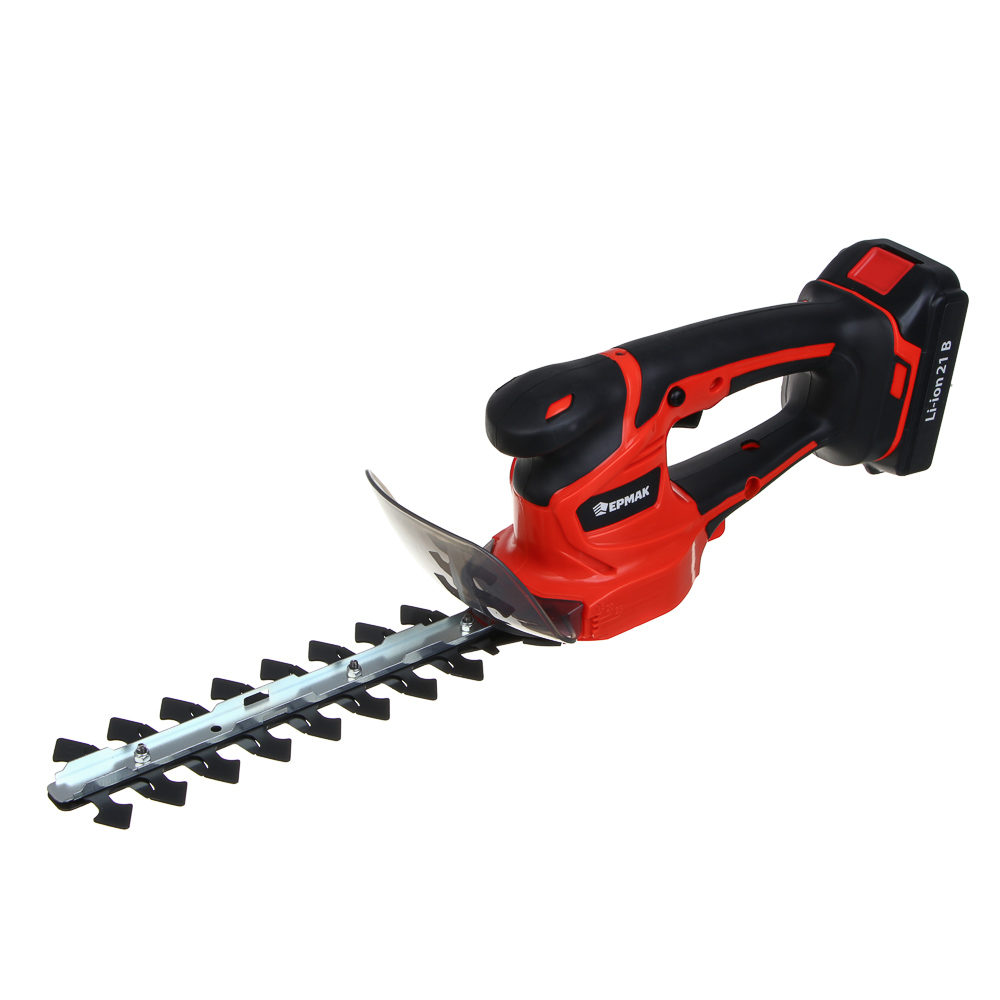 ЕРМАК Ножницы-кусторез садовые на АКБ, 21В, 1,5А Li-ion (1шт), з/у, 2500 резов в мин,(ONE) - #1