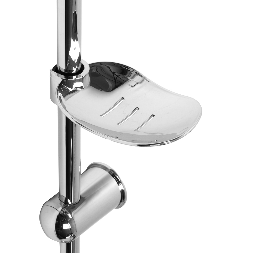 RAIN Душевая система с верхним душем 1 режим, ручной душ 3 режима, хром/белый, короб - #4