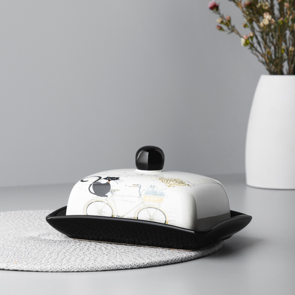 MILLIMI Котейка Масленка, 17х12x8см, керамика - #8