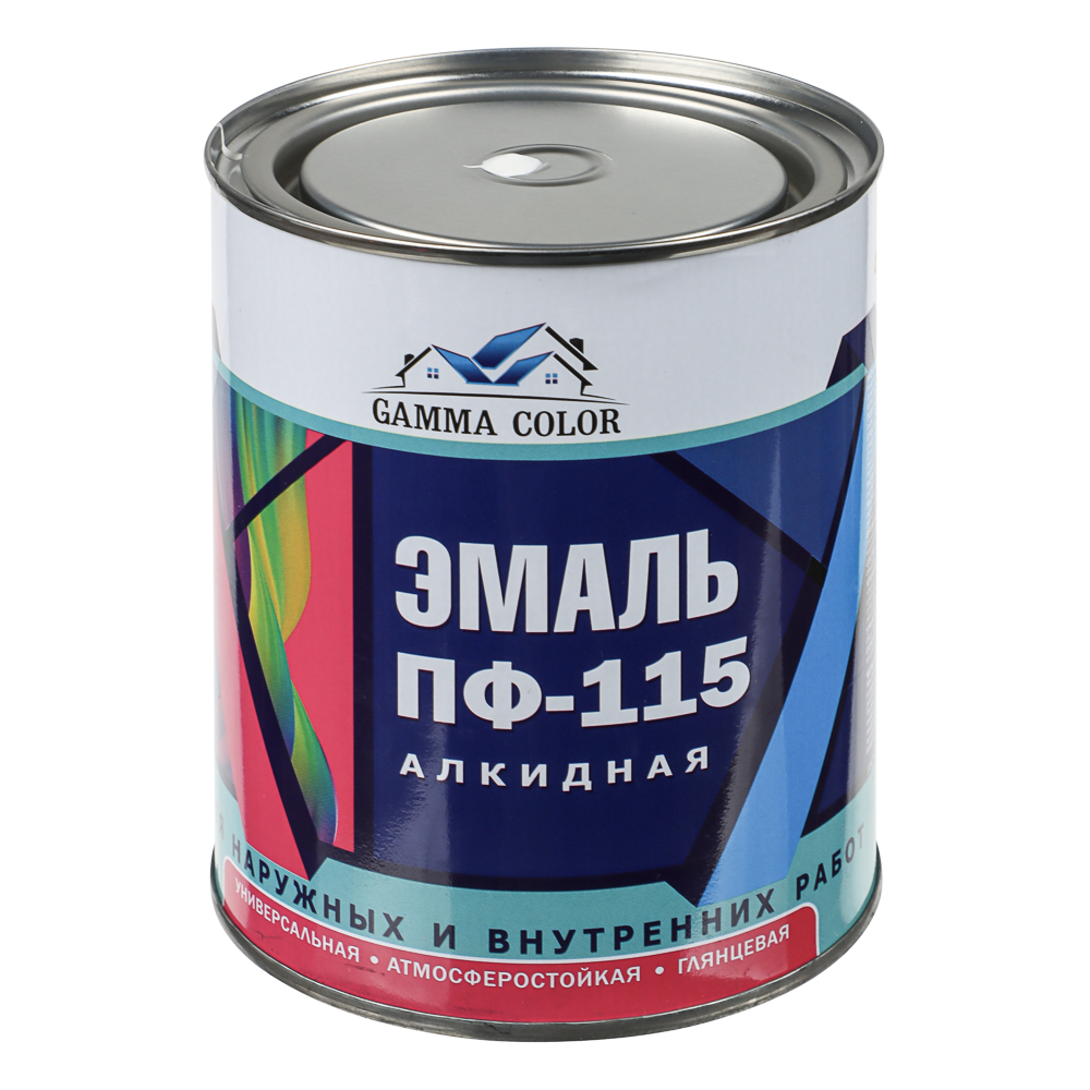 Эмаль ПФ-115 тм GAMMA COLOR, белая - #1