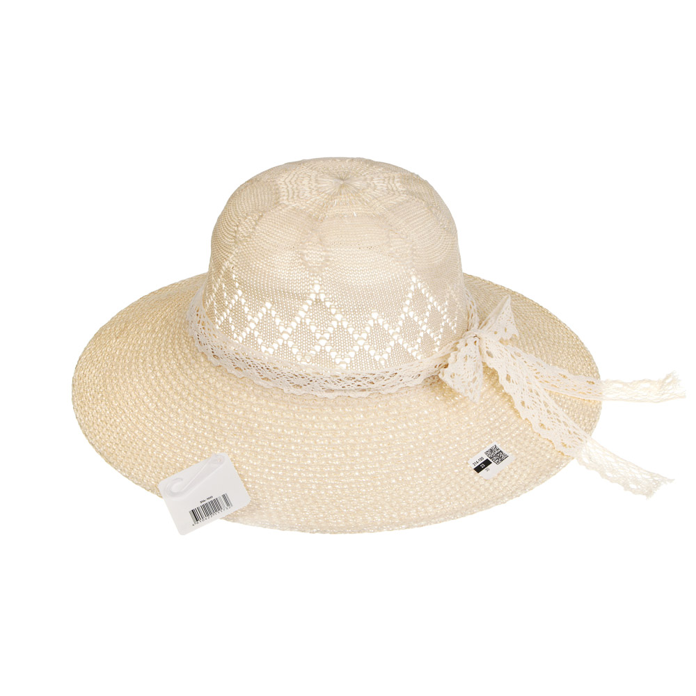 Шляпа женская, р.58, тм GALANTE, 100% полиэстер, бежевая - #4