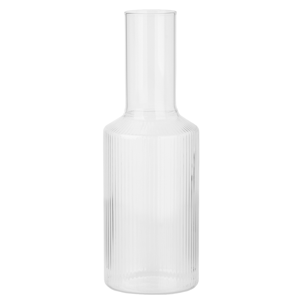 Кувшин тм MILLIMI Симпл, 1200мл, стекло, рифленый - #1