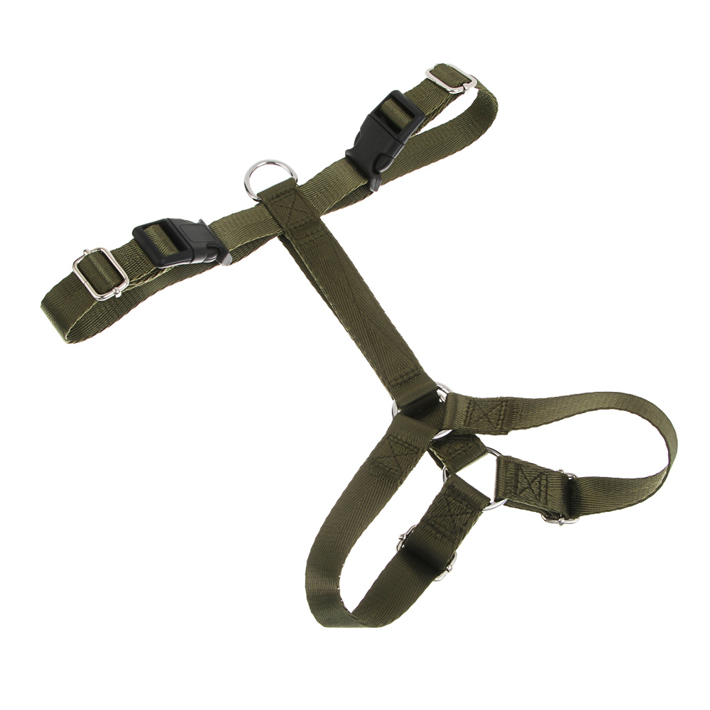 Шлейка для животных тм VETTA, нейлон, хаки/беж, обхват шеи 35-50см, обхват груди 45-55см, размер M - #3