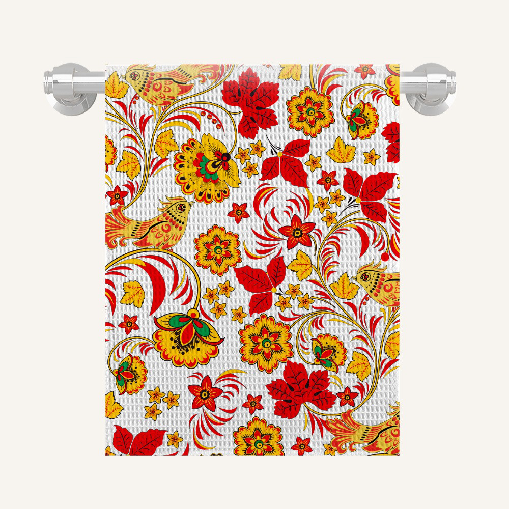 PROVANCE Хохлома Полотенце кухонное 40х60см, 100% полиэстер - #1