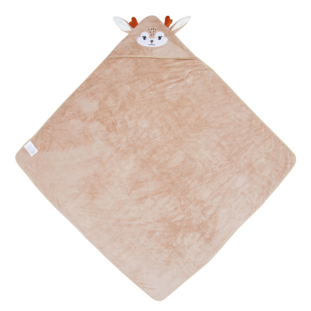 PROVANCE Полотенце-пончо махровое с капюшоном 80%ПЭ, 20% полиамид, 105х105см, 280гр/м, 3 дизайна - #3