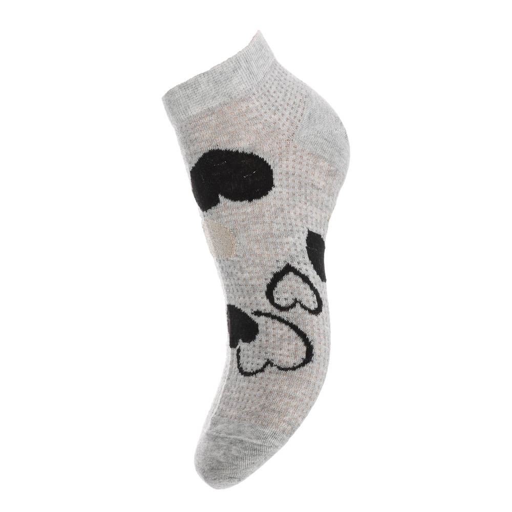 Носки женские короткие с рисунком, тм Turkan, р. 36-41, 90%хлопок,8% п/а, 2%лайкра,разноцветные,6460 - #2