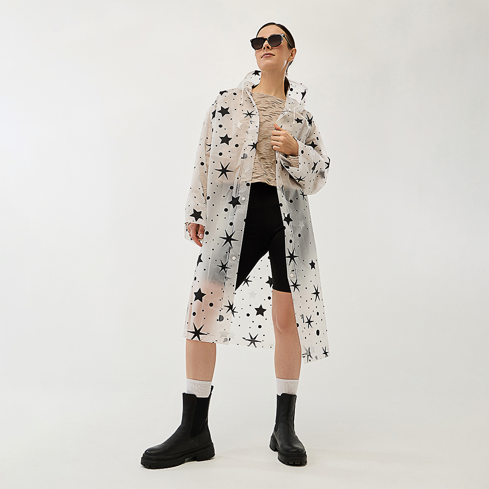 Дождевик "Звезды" тм INBLOOM, 105х62см, 110мкм, EVA - #1