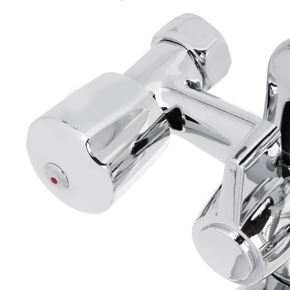 Смеситель для ванны с душем, двухвентильный, прямой излив 30см, хром, 2L30 - #3