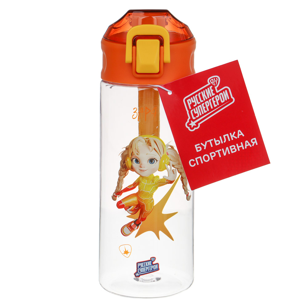 Бутылка спортивная тм BY Русские Супергерои, 7,3x21,3см, 600мл, PC, PP, 8 дизайнов - #11