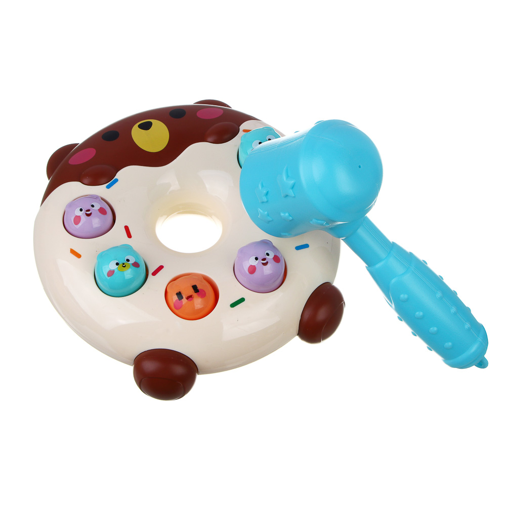 Развивающая игрушка сортер "Пончик", ABS, 22х5,5х15см, 2 диза - #6