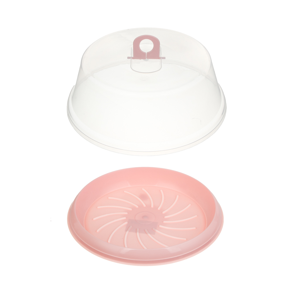 Контейнер для хранения выпечки и хлеба, круглый, 31*12см, 2 цвета, пластик - #6