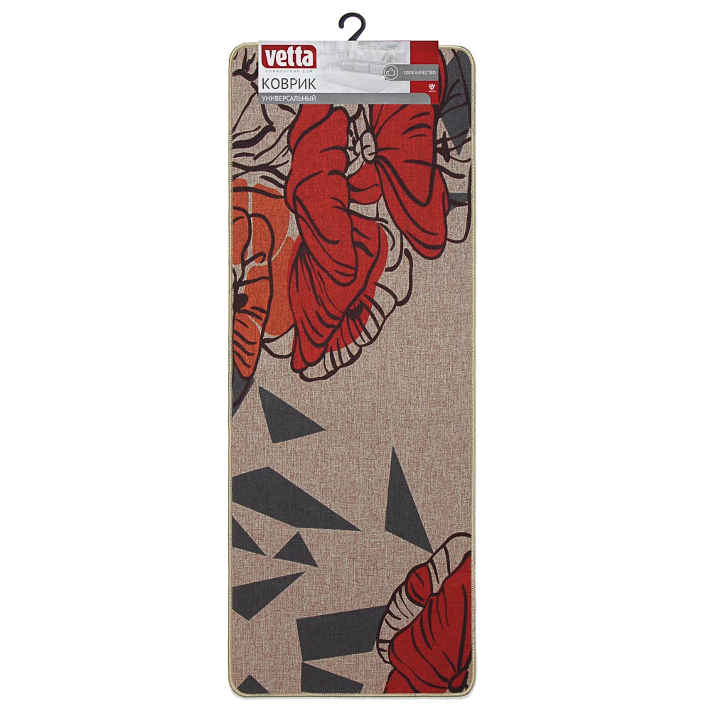 VETTA Коврик универсальный, 43х118см, полипропиленовое волокно, резиновая подложка, 2 дизайна - #3