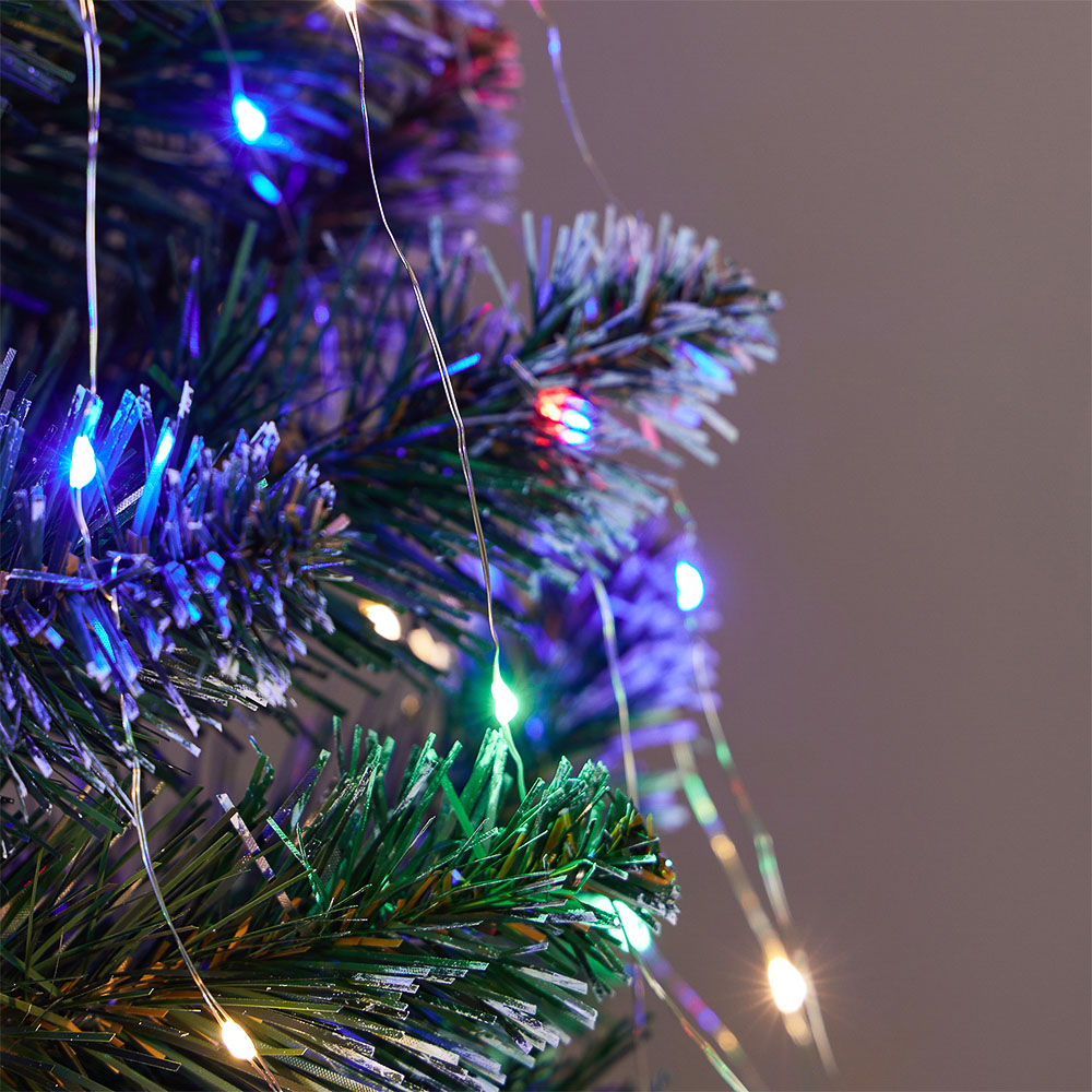 СНОУ БУМ Гирлянда эл. на елку 1.5-1.8м "Огоньки снежных эльфов" лучи росы, 216LED*мульти, 8реж, 220В - #9