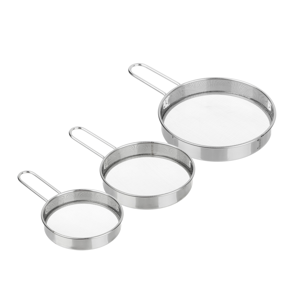Набор сит для сахарной пудры и какао тм VETTA 3 пр, 7,5/9/10см, нерж.сталь - #3
