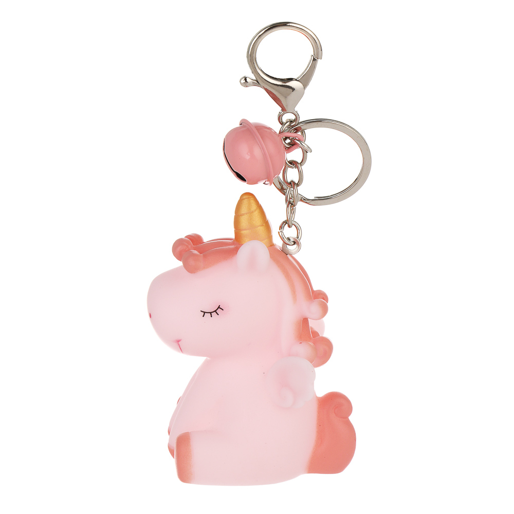 СНОУ БУМ Брелок "Лошадка-Единорог", 5,5х4,5х8см, ПВХ, металл, 2 дизайна - #2