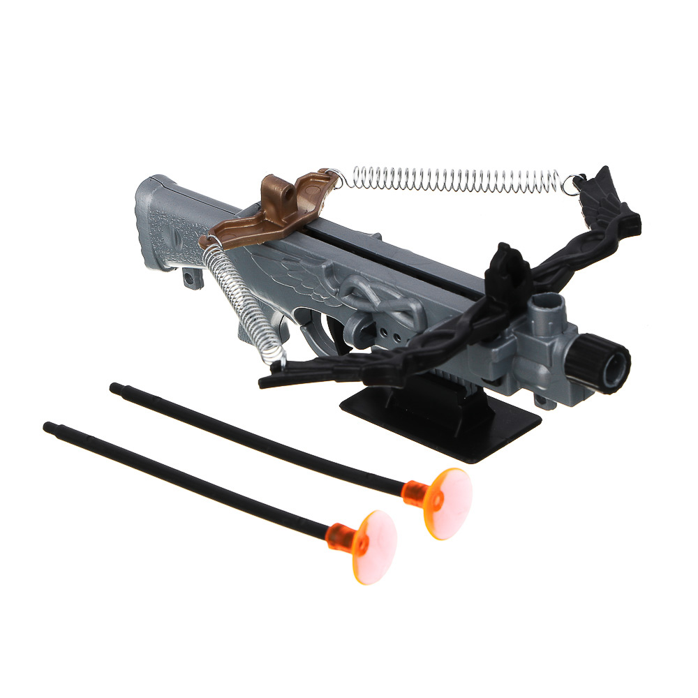 ИГРОЛЕНД Мини-арбалет на пружинах "Точный выстрел", 2 стрелы с присосками, PP, 14х5х18 см, 2 диз - #4