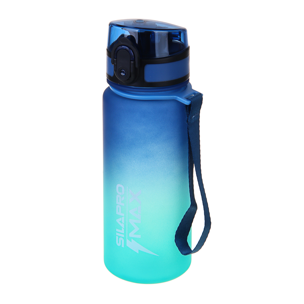 SILAPRO MAX Бутылка спортивная с замком, бирюзовая, 500мл, РС, РР - #3