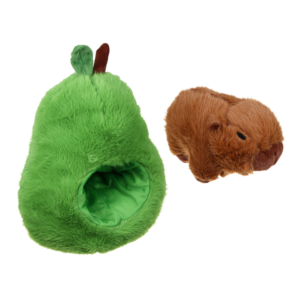 ИГРОЛЕНД Игрушка мягкая "Капибара в авокадо" полиэстер, 35 см - #3