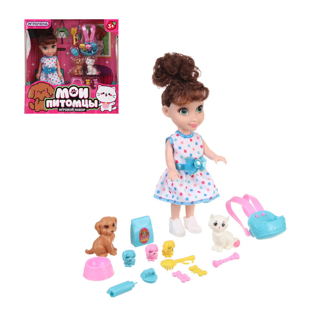ИГРОЛЕНД Набор игровой "Мои питомцы", ABS, 21х5,7х21см - #1