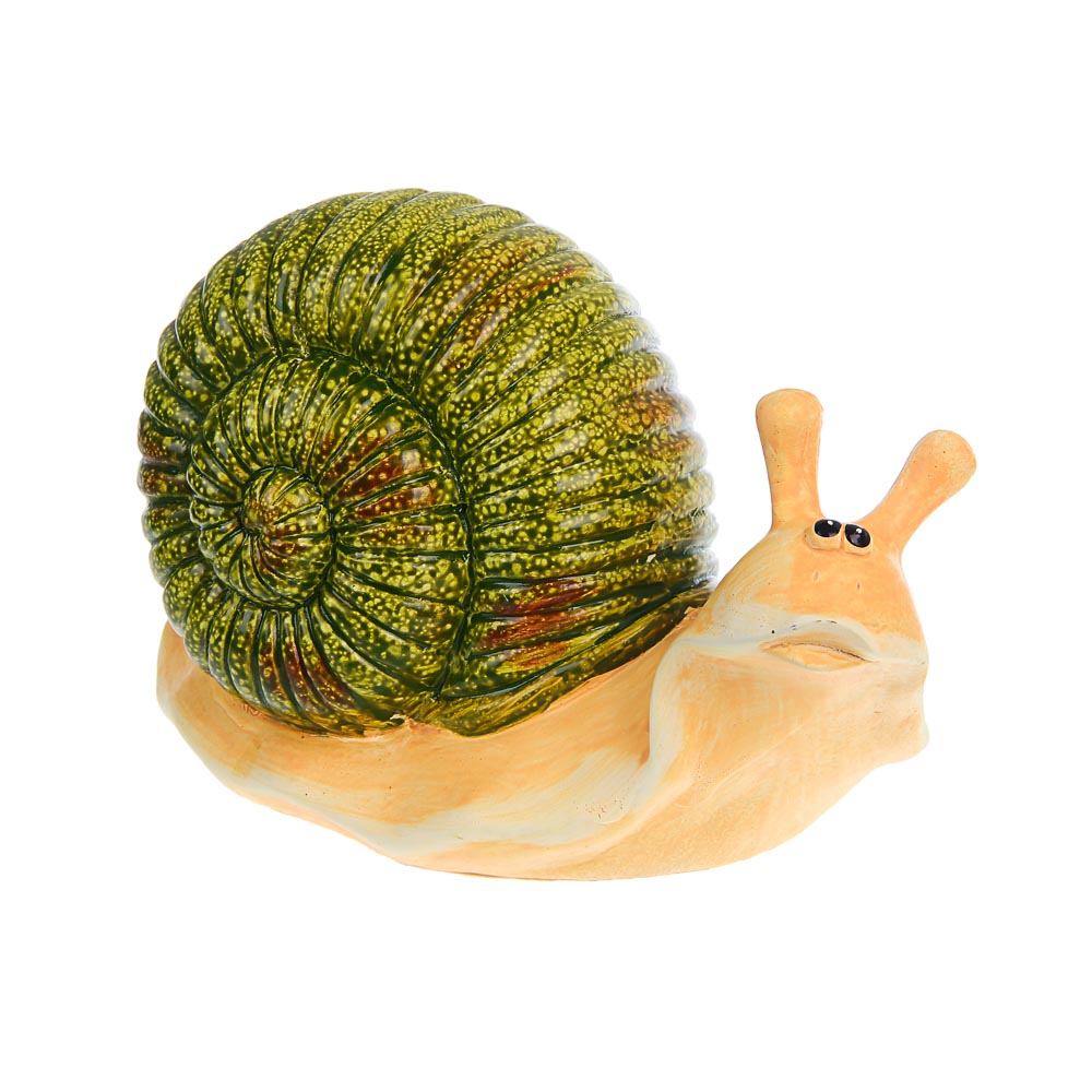 Фигурка садовая "Улитка" тм INBLOOM, 20х10х12см, магнезия - #1