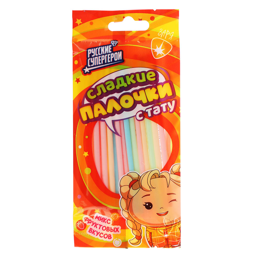 BY Русские Супергерои Сладкие палочки с тату 20 гр. - #4
