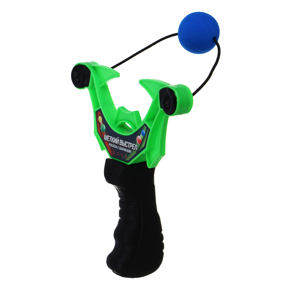 ИГРОЛЕНД Рогатка "Меткий выстрел", стреляет шариками, PP, 19х4х29 см, 2 дизайна - #5