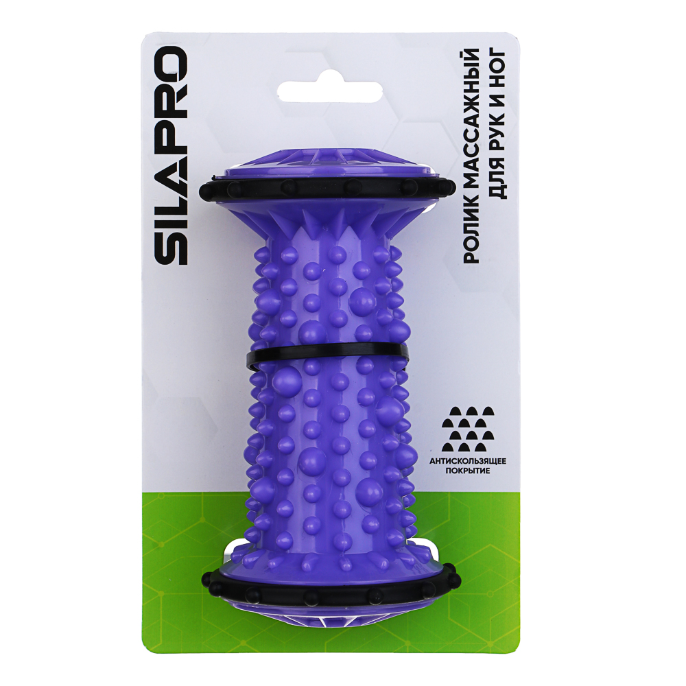 SILAPRO Ролик массажный для рук и ног, 13.5x7см, ABS, фиолетовый - #4