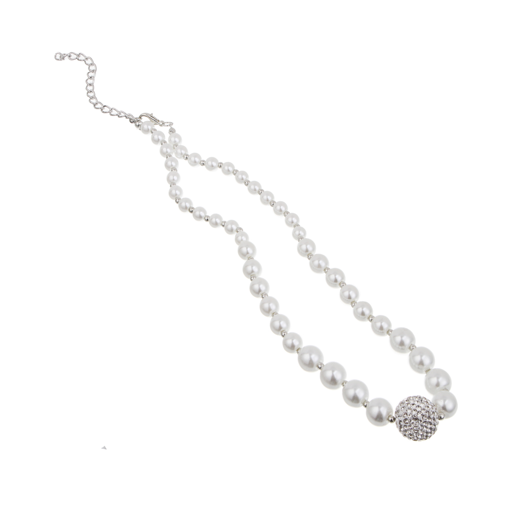 Бусы на шею 37-42см, медь, алюминий, стекло, БЖ25-15 - #2