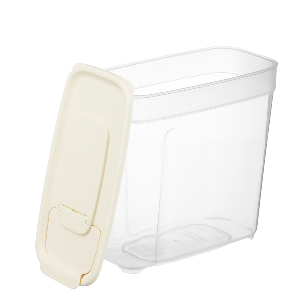 Банка для сыпучих продуктов КУСКУС прямоугольный 1,4л (170x85x155мм), пластик - #4