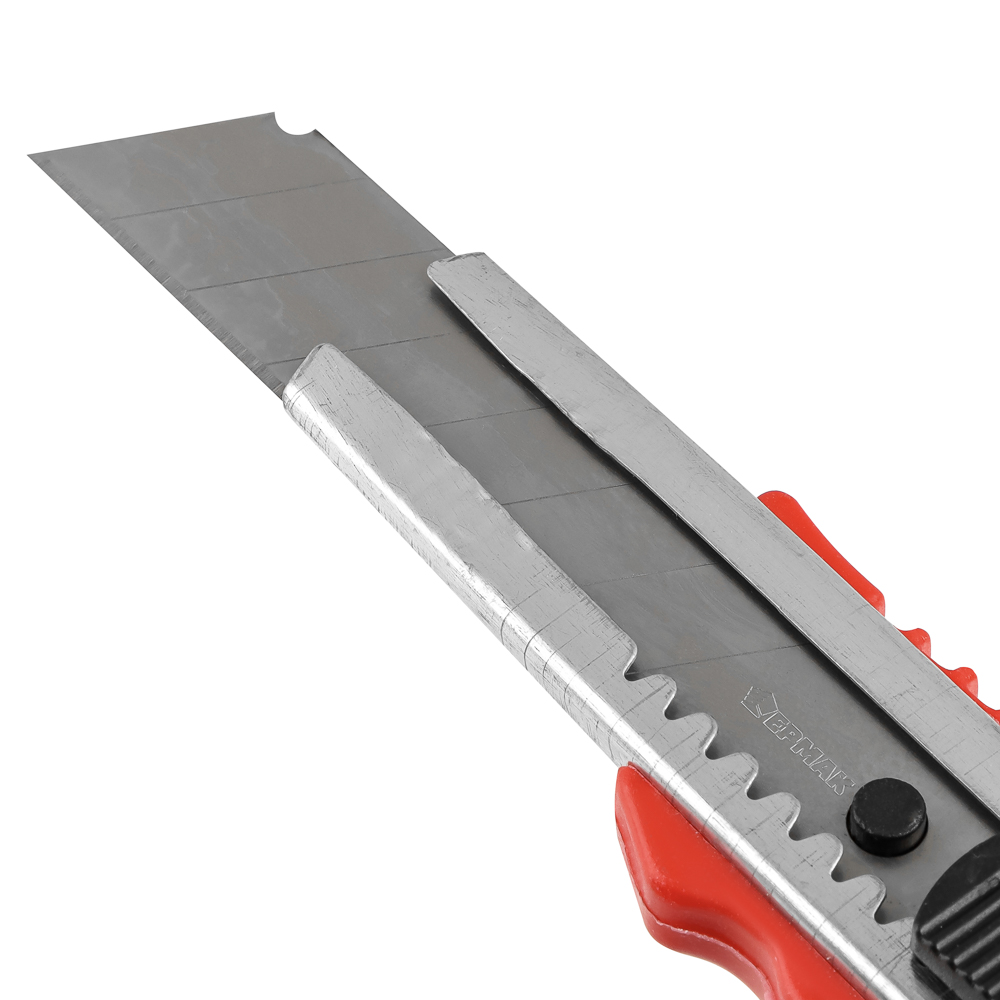 ЕРМАК Нож универсальный 18мм, метал.направ., Autolock, пластик, блистер - #2