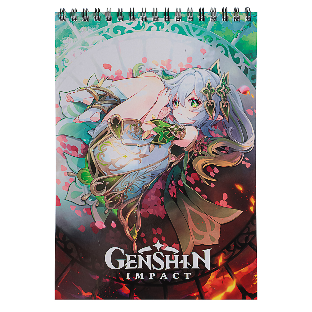 Геншин. Творческий блокнот cо стикерами и переводными татуировками A5, 14,5x7x21,5см - #7