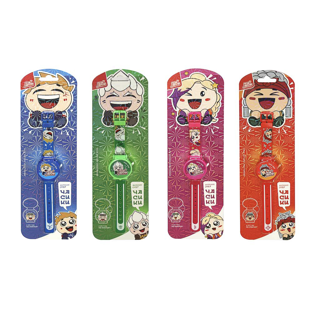 Часы детские электронные "Русские Супергерои", PVC, пластик, 1*LR41, тм BY - #1