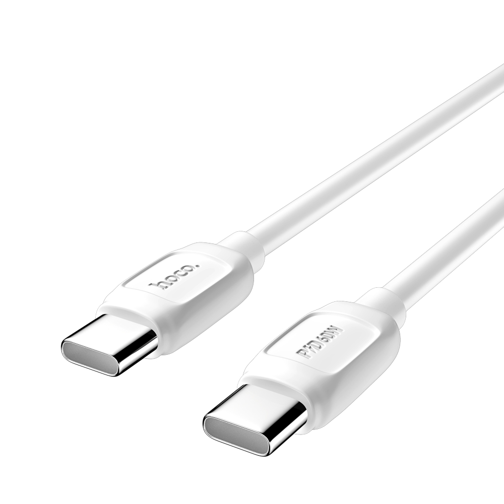 Кабель для зарядки Type C-Type C hoco. модель X115, 60Вт, 1м, 3А, белый - #4