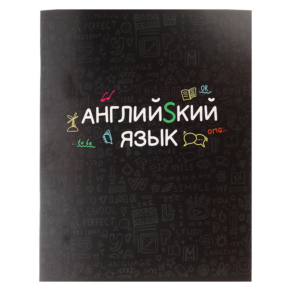 ClipStudio Тетрадь 48л. "Предметная", БЕЛЫЕ ЛИСТЫ, обл.картон, скрепка, 7 видов, справ.мат-л - #11