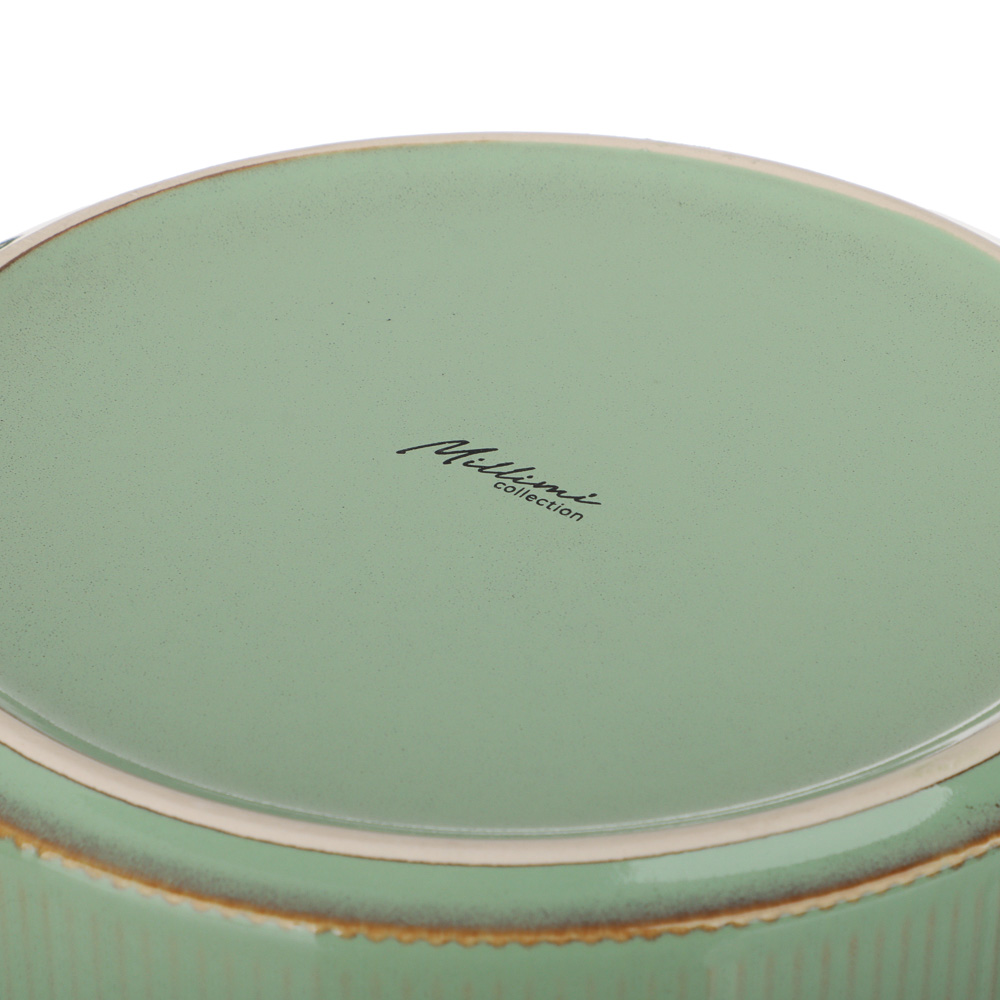 MILLIMI Кантри тарелка для супа 19,4см, 620мл, керамика, зеленый - #6