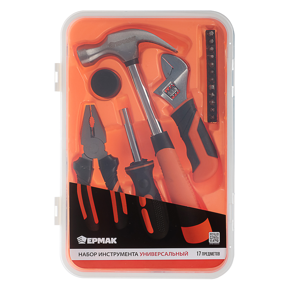 ЕРМАК Набор инструмента универсальный, 17 предметов - #9