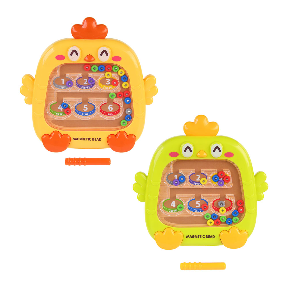 ИГРОЛЕНД Развивающая магнитная игрушка "Цыпленок", ABS, 14,5х14,5х2,8см, 2 дизайна - #2