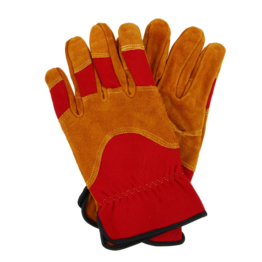 INBLOOM Перчатки садовые XL, 26х12см, 150г (+-10г), спилок, полиэстер - #3