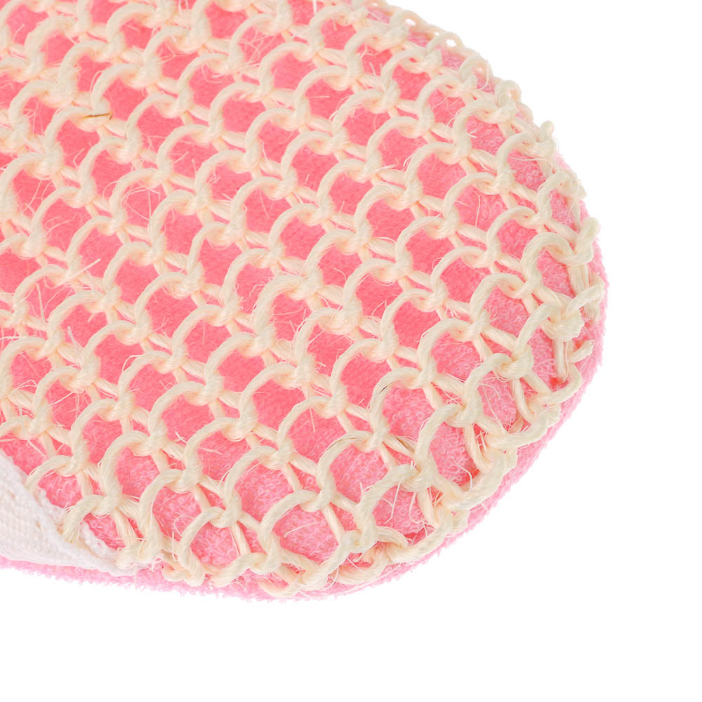 ЮL Мочалка варежка банная, сизаль, полиэстер, поролон, 21,5х18см, 3 цвета, МЭ24-02 - #5