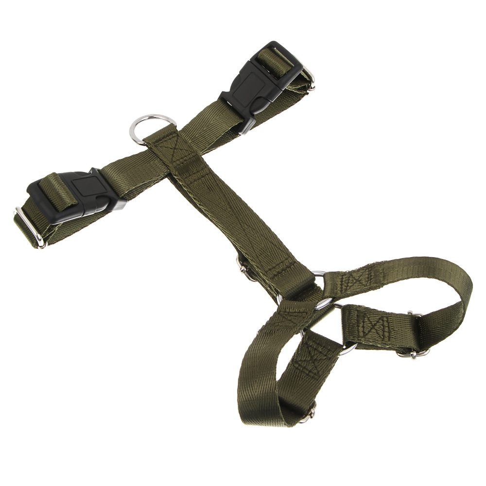 Шлейка для животных тм VETTA, нейлон, хаки/беж, обхват шеи 30-40см, обхват груди 35-43см, размер S - #2