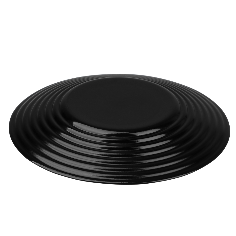 MILLIMI Бароло Тарелка закусочная 19см черная опаловое стекло - #4