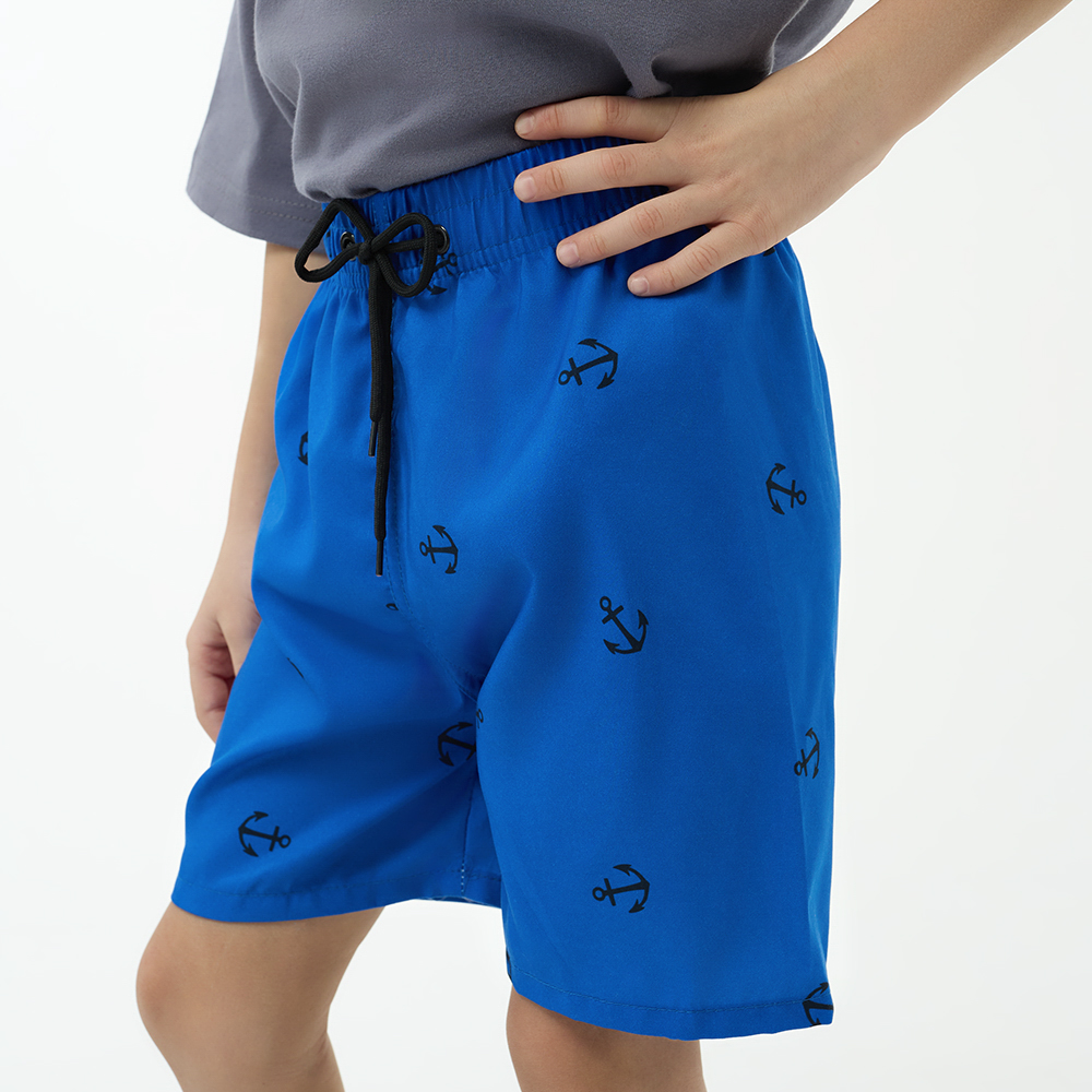 GALANTE Шорты купальные для мальчиков, 100% полиэстер, р. 122-128, цв.синий - #12