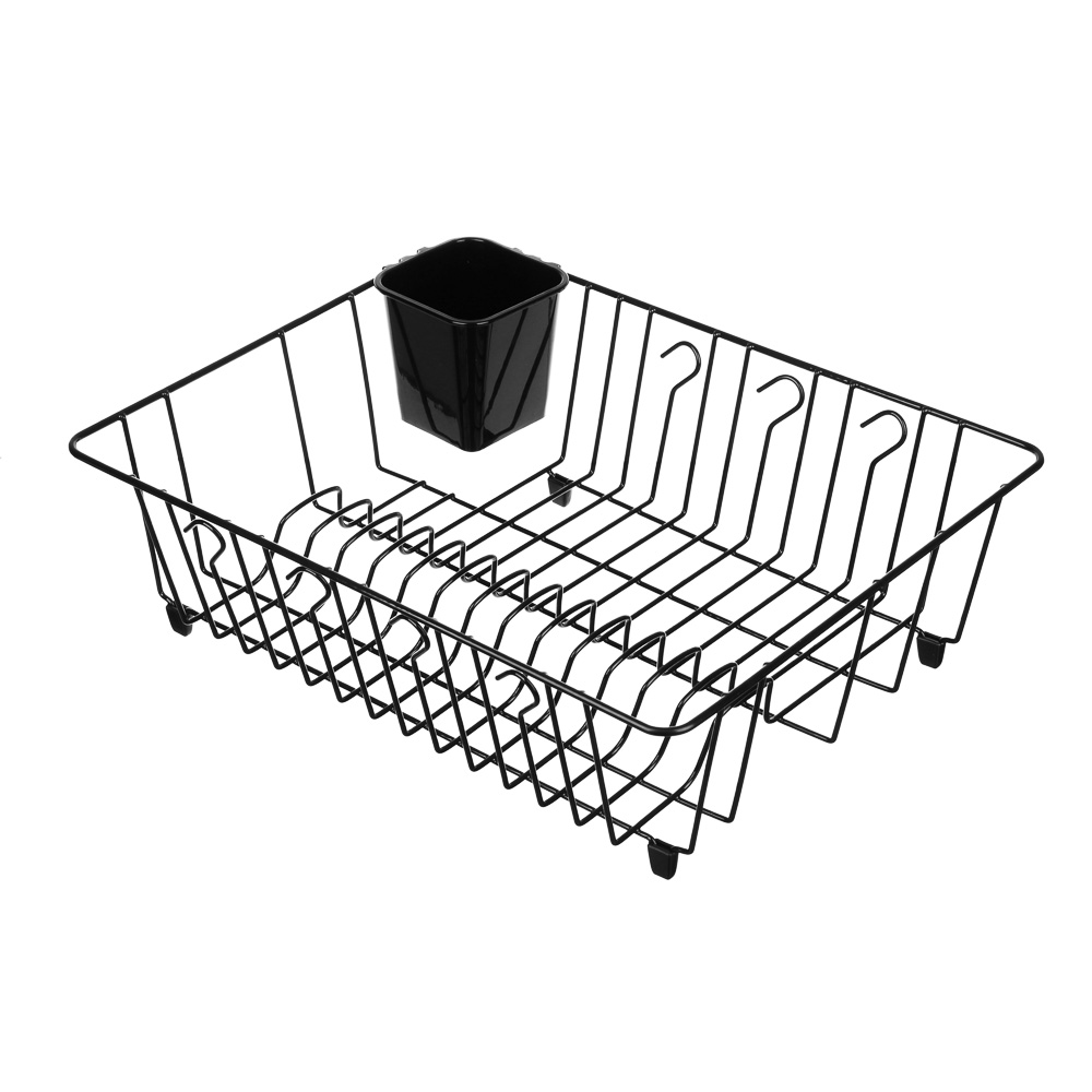 VETTA Сушилка для посуды, 44,5х35х14см, сталь, пластик, черный цвет - #2