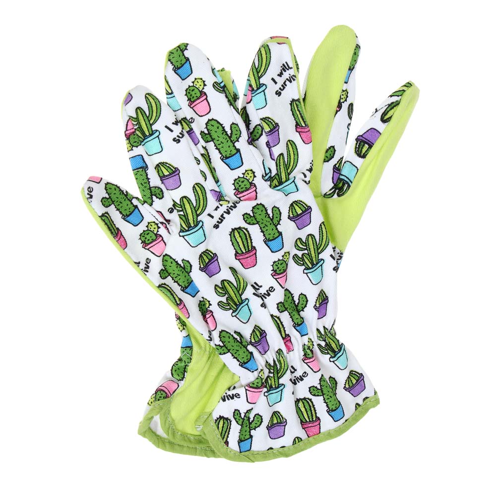 INBLOOM Перчатки садовые S/M, 23х10см, 40г, хлопок - #4