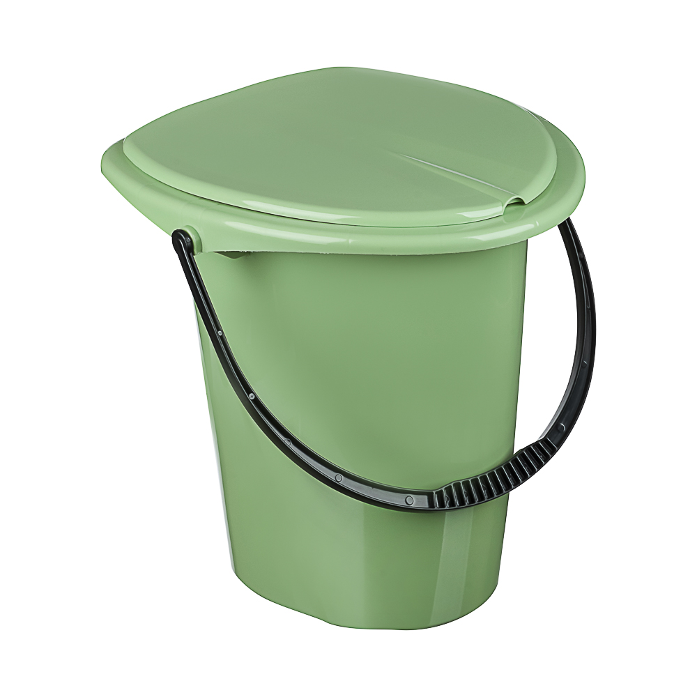Ведро-туалет Smart Solution 17 л, пластик, оливковый - #3