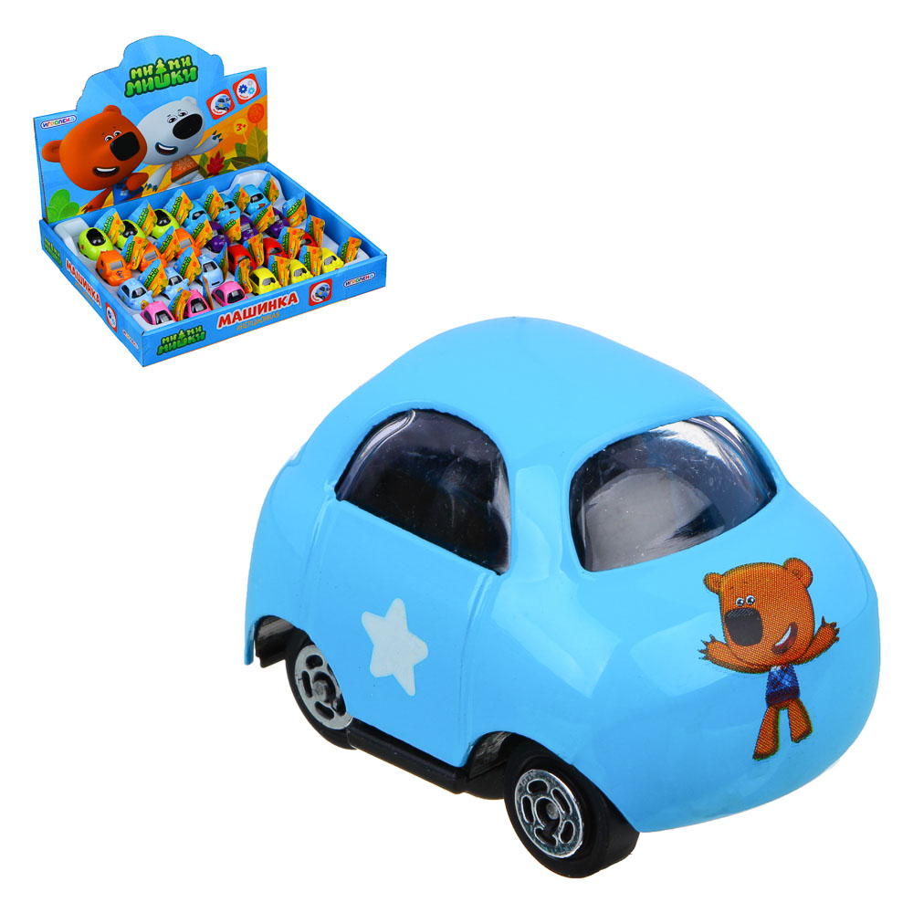 ИГРОЛЕНД Машинка "Мимимишки", металл, ABS, 5х3х3,5см, 8 дизайнов - #1