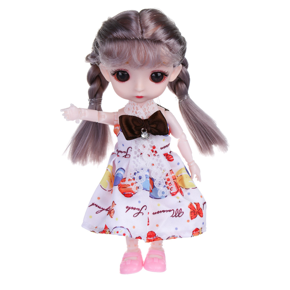 ИГРОЛЕНД Кукла шарнирная 15 см с аксессуарами, PP, ABS, 21х6х21,5 см, 4 вида - #5