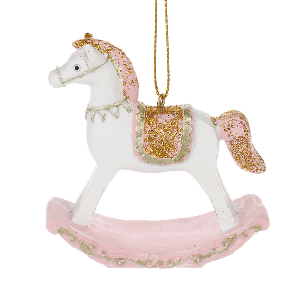СНОУ БУМ Сувенир Лошадка качалка полистоун, 7,3x2,5x7,8 см, 2 вида - #2
