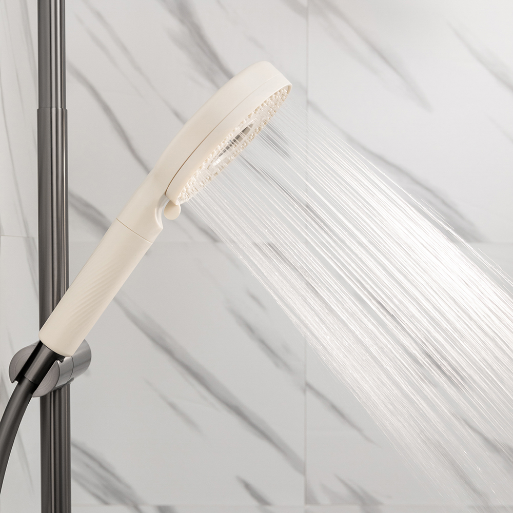 RAIN Лейка для душа, 5 режимов, 123мм, бежевый - #12